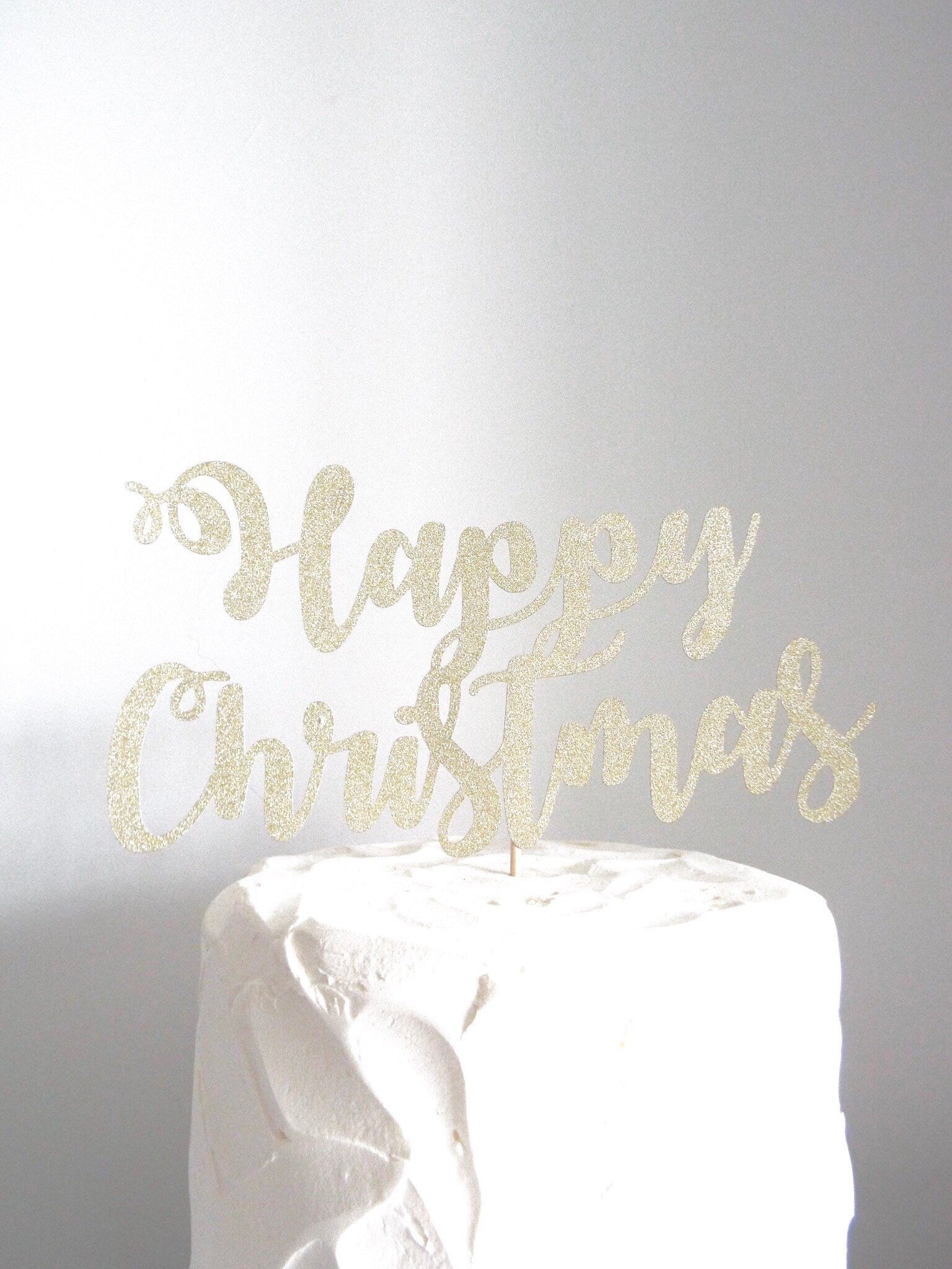 Resplendent Aurora | Happy Christmas Cake topper