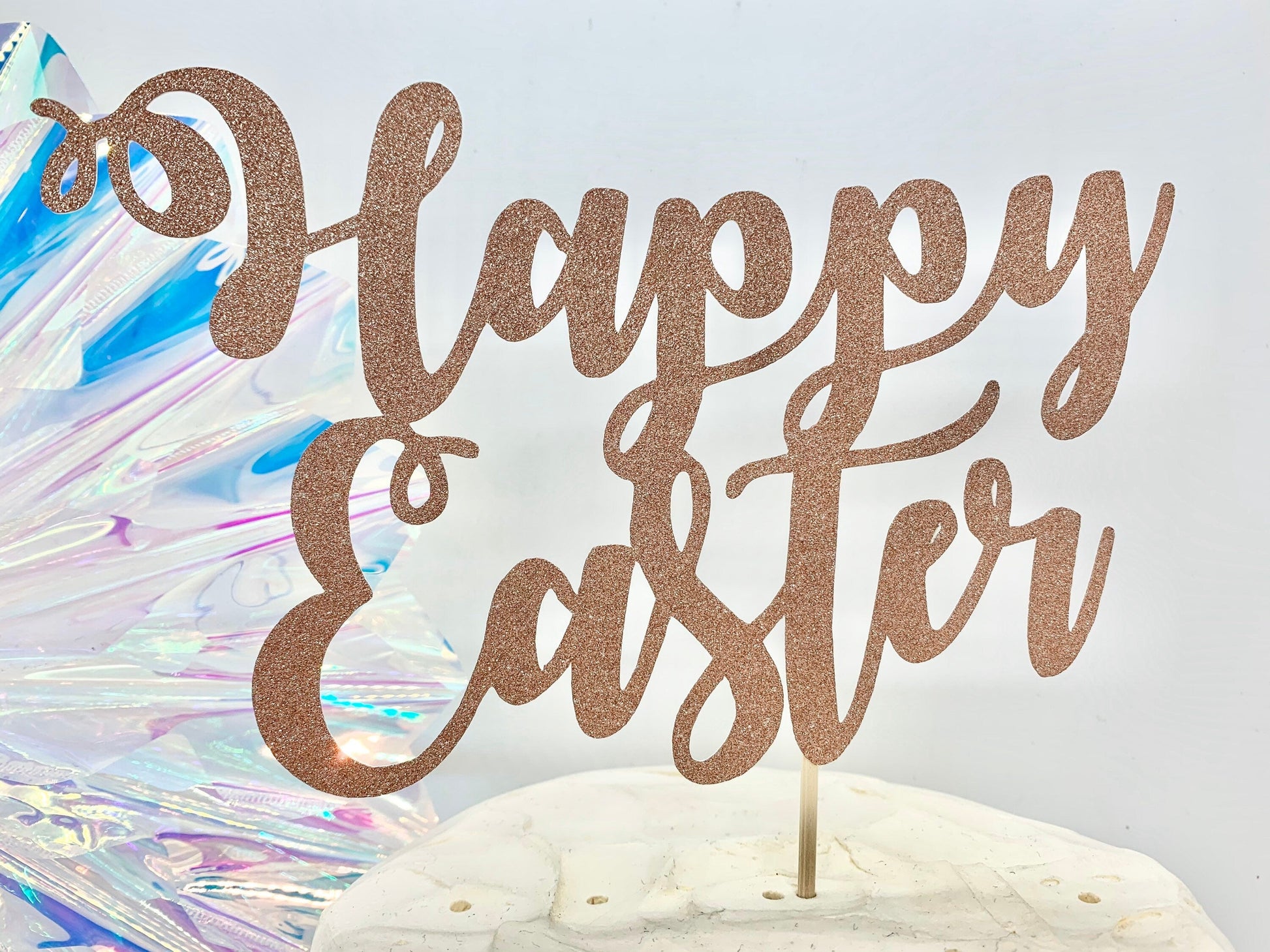 Resplendent Aurora | Happy Easter cake topper