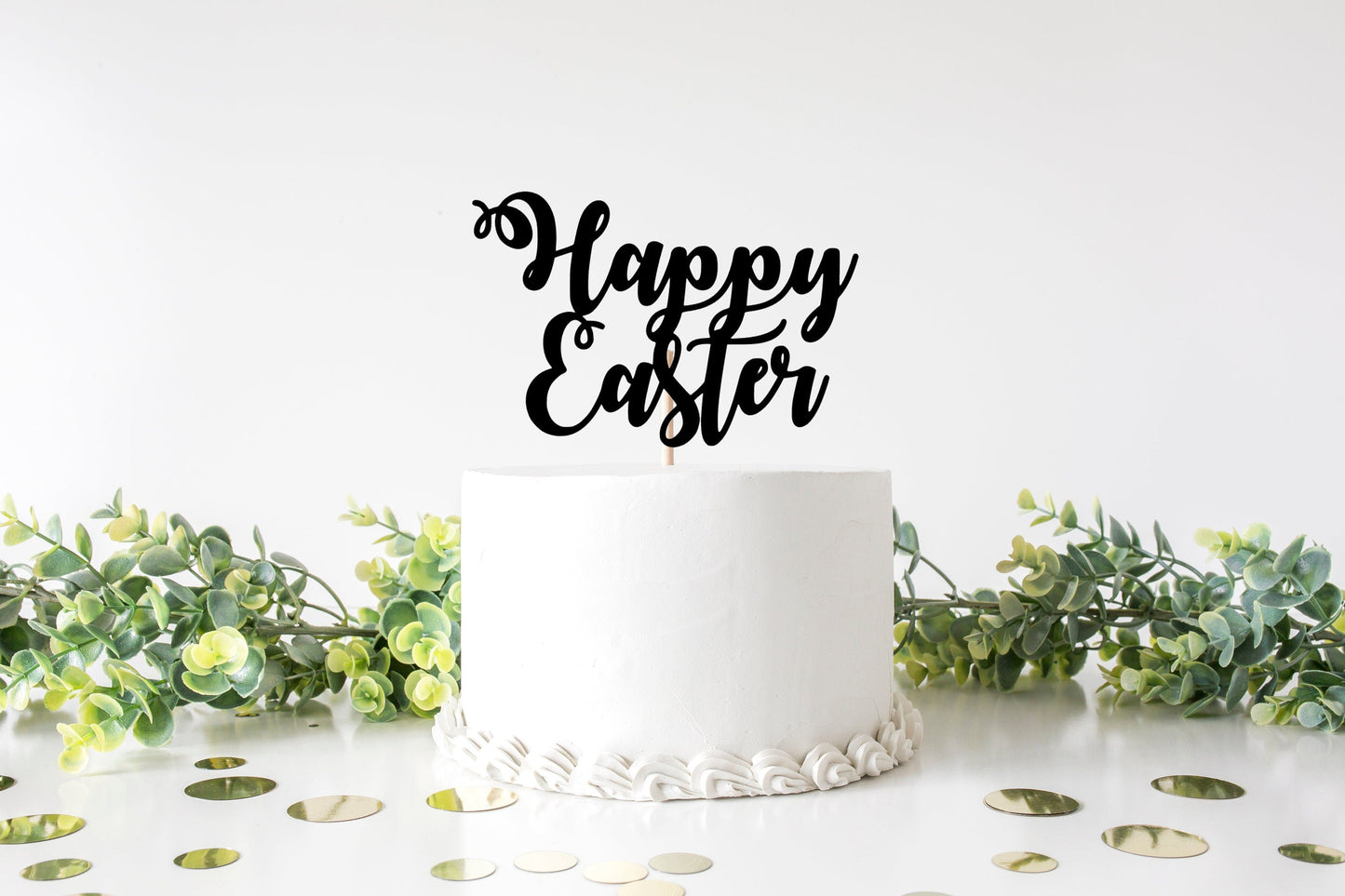 Resplendent Aurora | Happy Easter cake topper