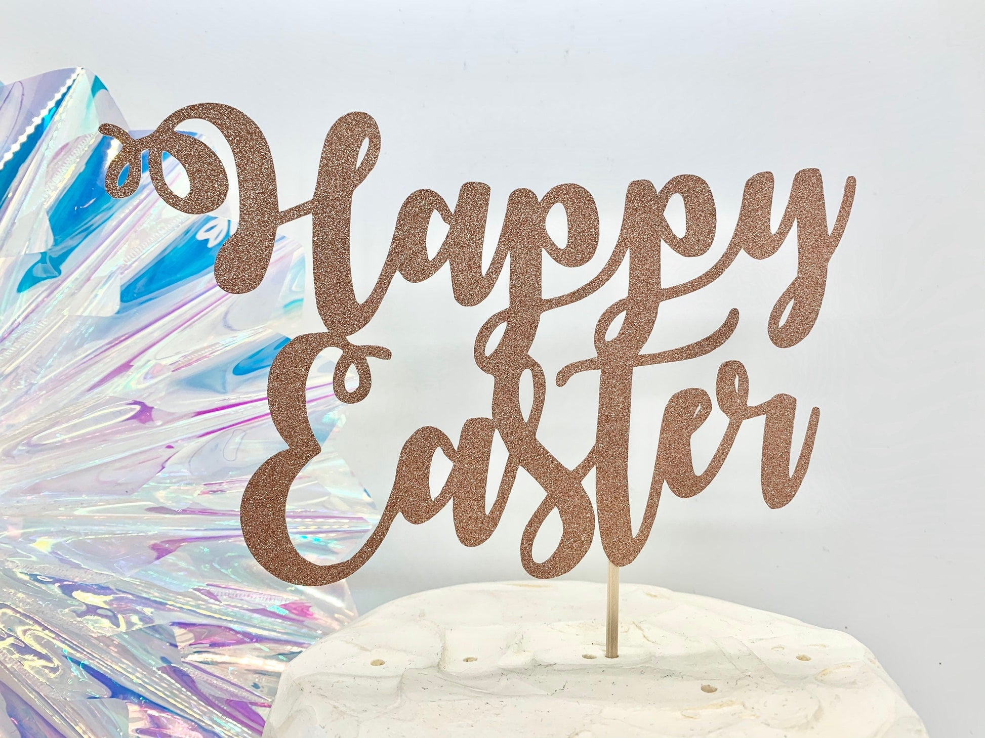 Resplendent Aurora | Happy Easter cake topper