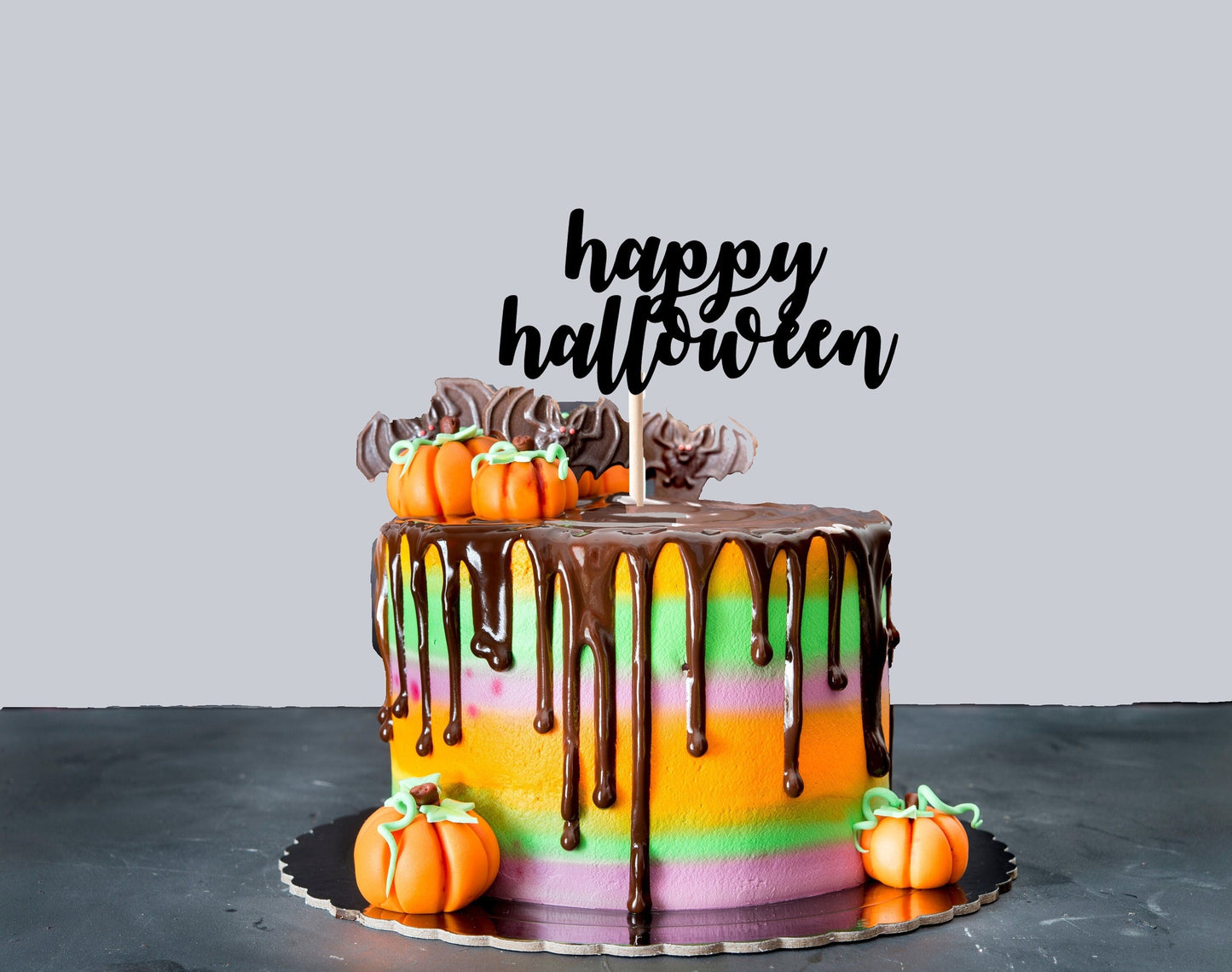 Resplendent Aurora | Happy Halloween cake topper