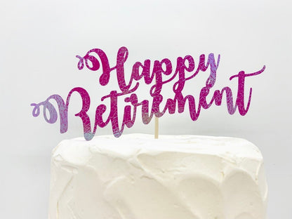 Resplendent Aurora | Happy Retirement Cake Topper