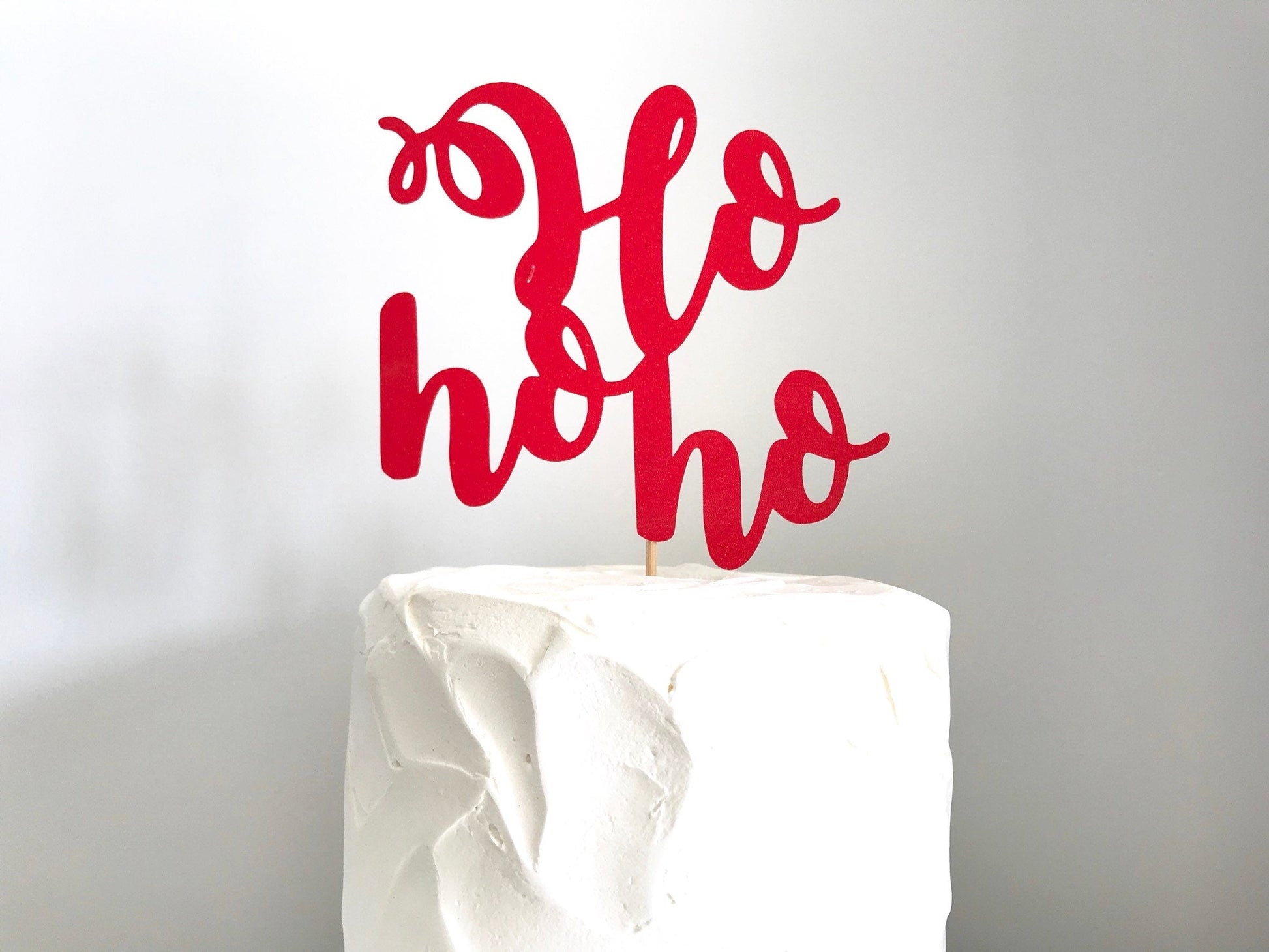 Resplendent Aurora | Ho ho ho Christmas cake topper