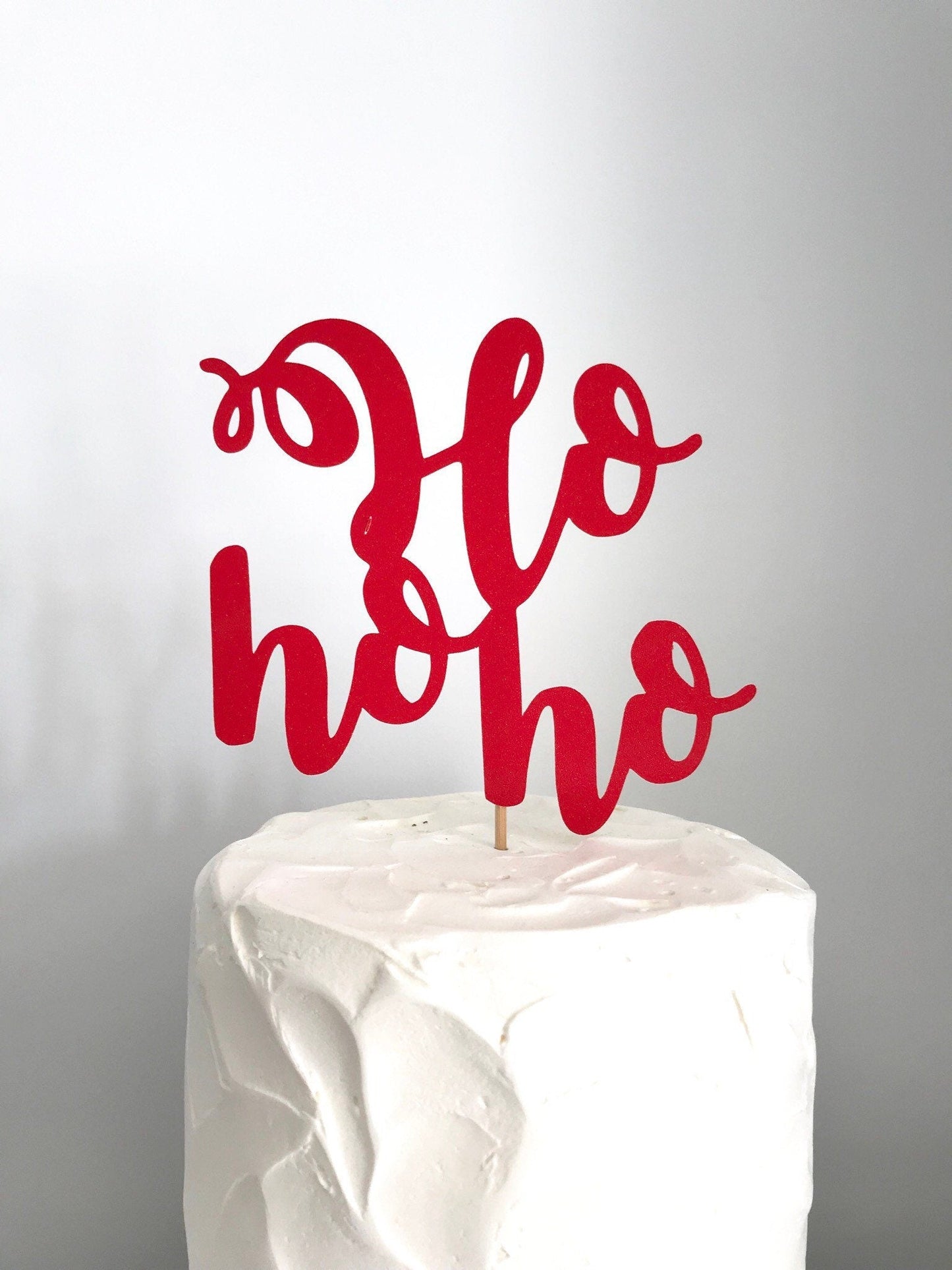 Resplendent Aurora | Ho ho ho Christmas cake topper