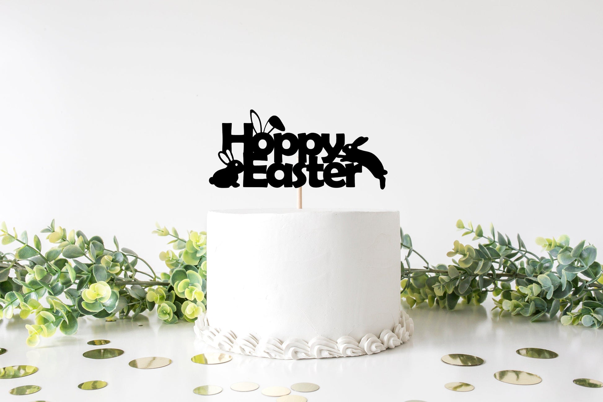 Resplendent Aurora | Hoppy Easter Happy Easter cake topper