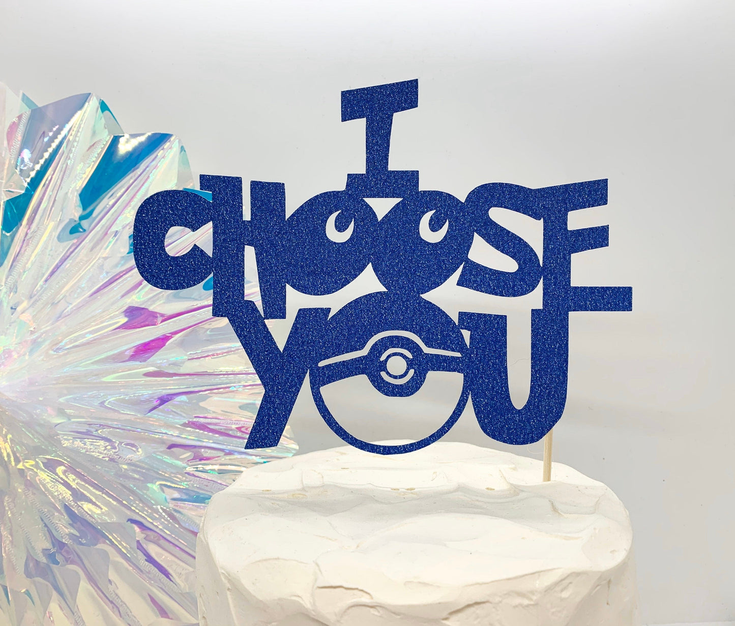 Resplendent Aurora | I Choose You Wedding Cake Topper