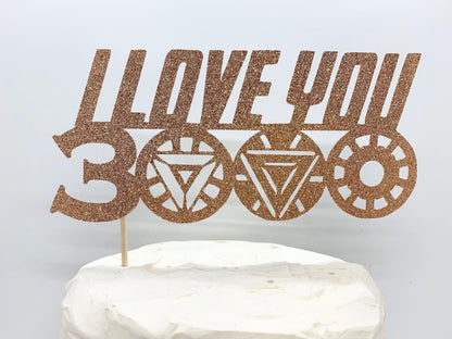 {product_vendor} | I Love You 3000 Wedding Cake Topper