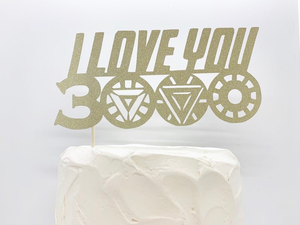 {product_vendor} | I Love You 3000 Wedding Cake Topper