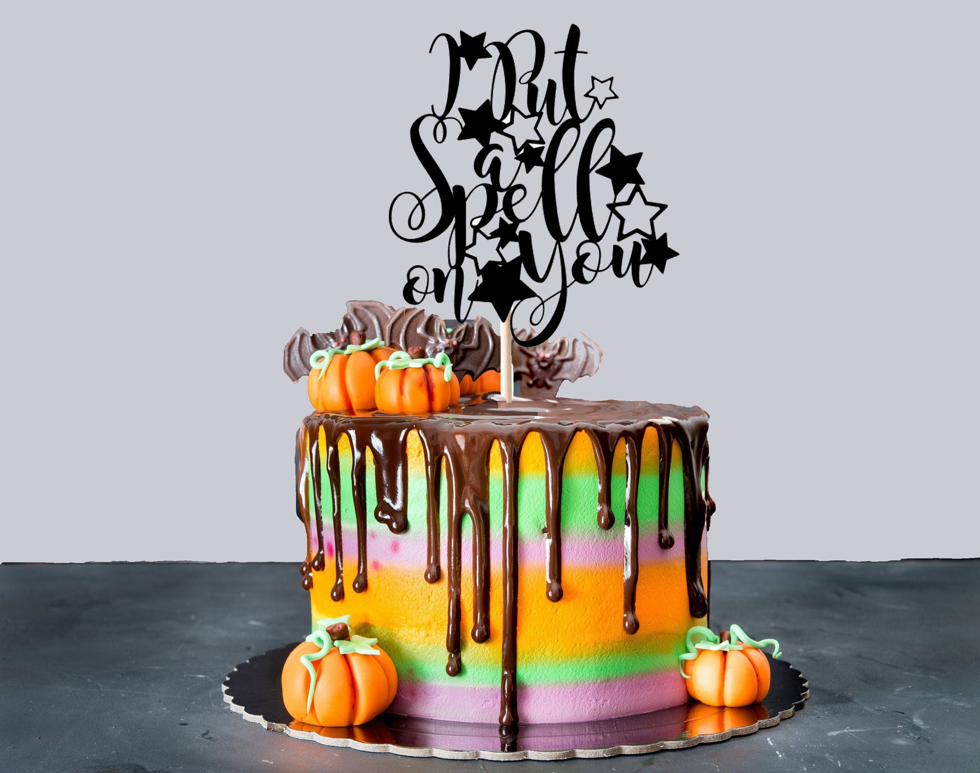 Resplendent Aurora | I Put A Spell On You Halloween cake topper