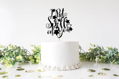 Resplendent Aurora | I Put A Spell On You Halloween cake topper