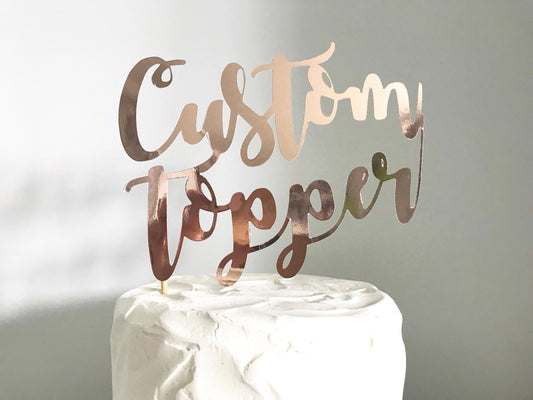 Personalised Custom Cake Topper Digital Download file - Resplendent Aurora