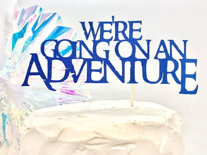 We're going on an Adventure Wedding Cake Topper digital cut file suitable for Cricut or Silhouette, svg, jpeg, png, pdf - Resplendent Aurora