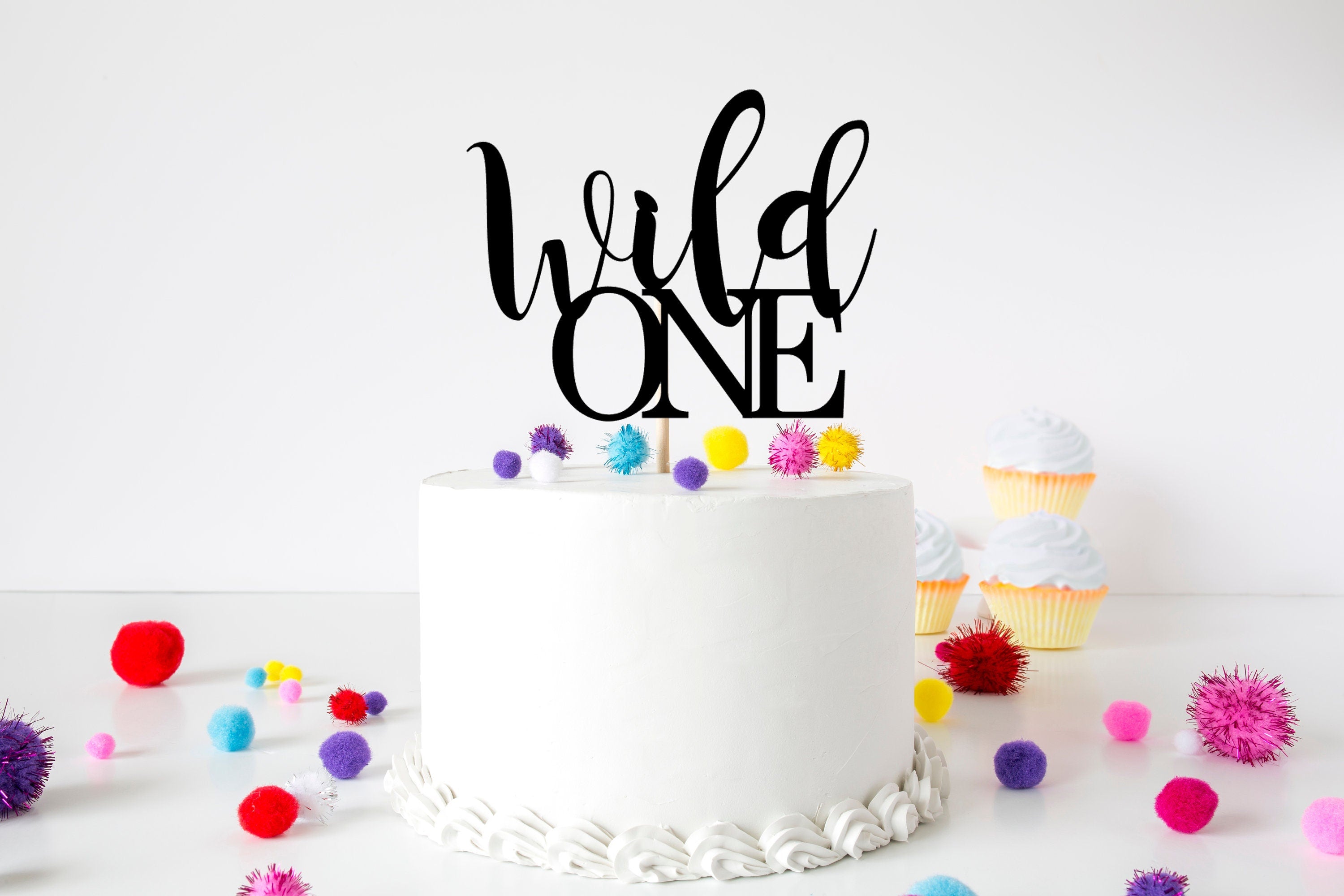 Mua Cake Topper for 1st Birthday - One Cake Toppe, First Birthday Cake  Topper for Baby， Birthday Cake for Photo Booth Props, Wooden 1st Birthday  Cake Topper, Wedding Anniversary (OhBaby-M) trên Amazon