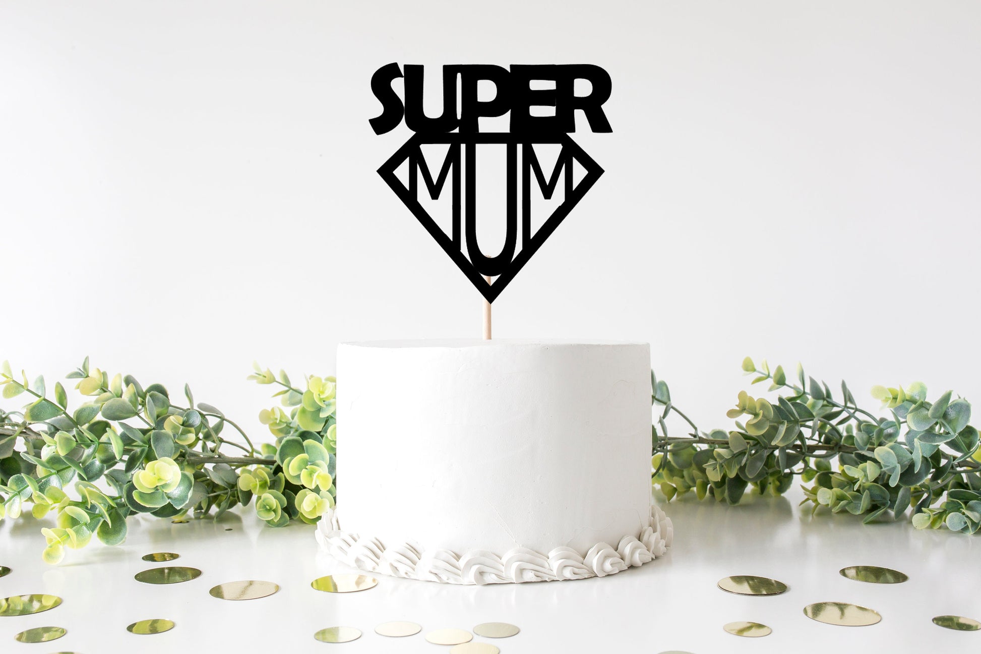 Resplendent Aurora | Super Mum Mom Mothers Day Cake Topper