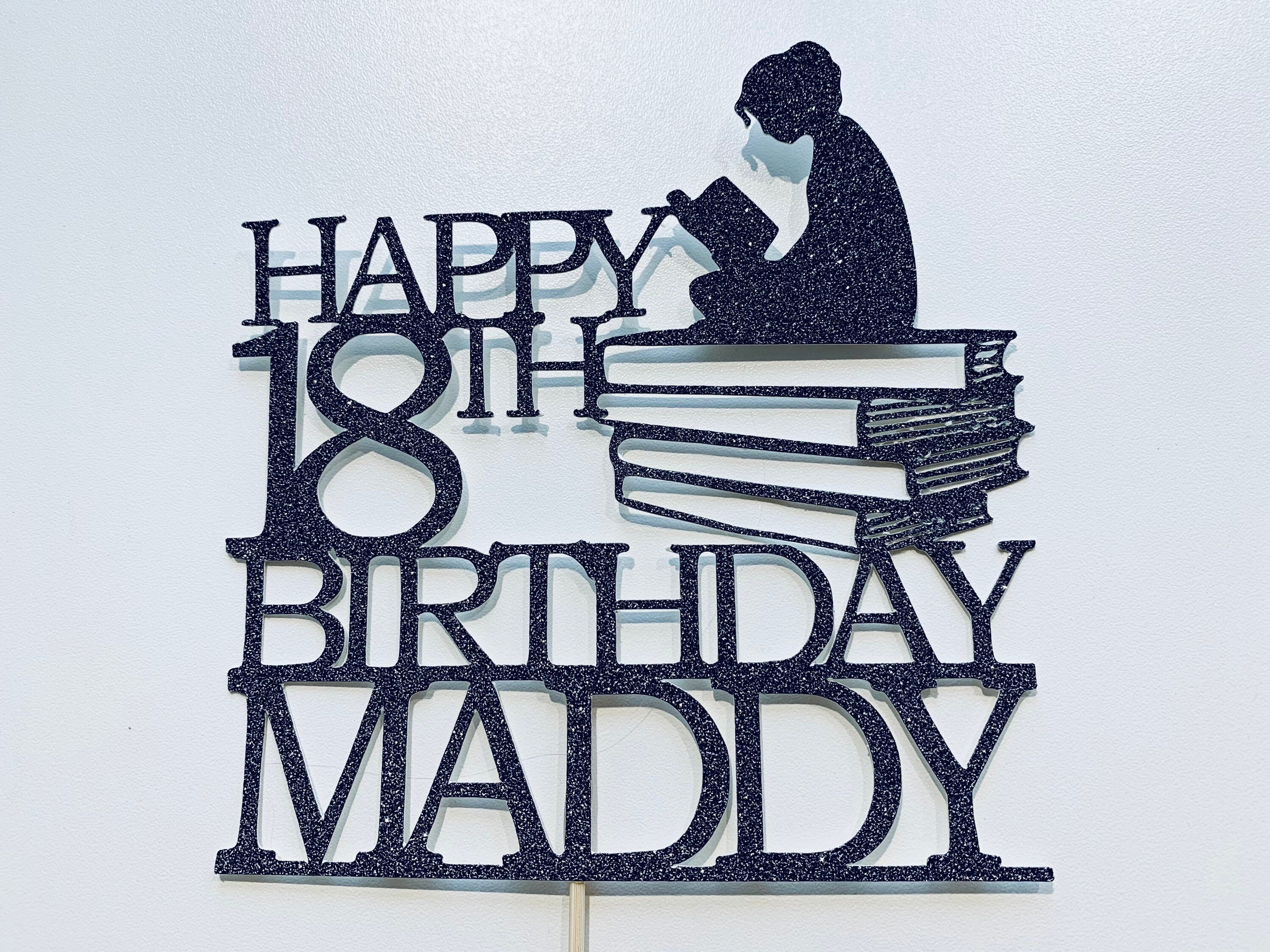Happy Birthday Name Cake Topper | Candy's Cupcakes