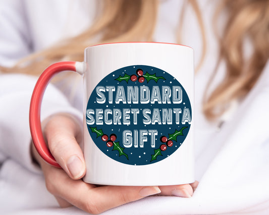 Standard Secret Santa Christmas Mug - Resplendent Aurora