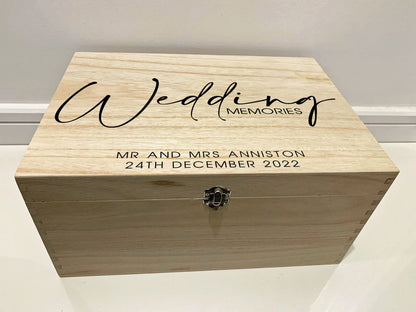 Resplendent Aurora | Personalised Wedding Keepsake Box - Wedding Memories