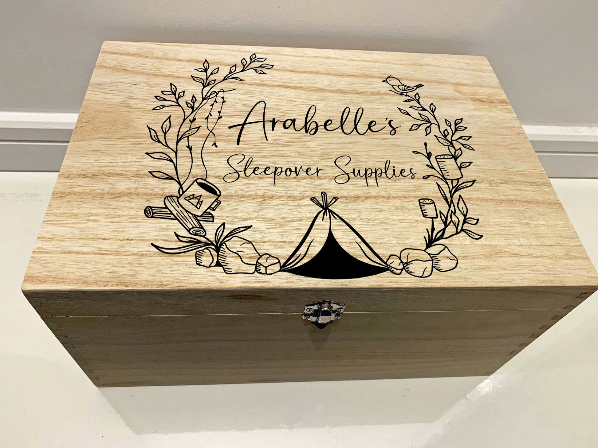 Resplendent Aurora | Personalised Keepsake Box for Sleepovers