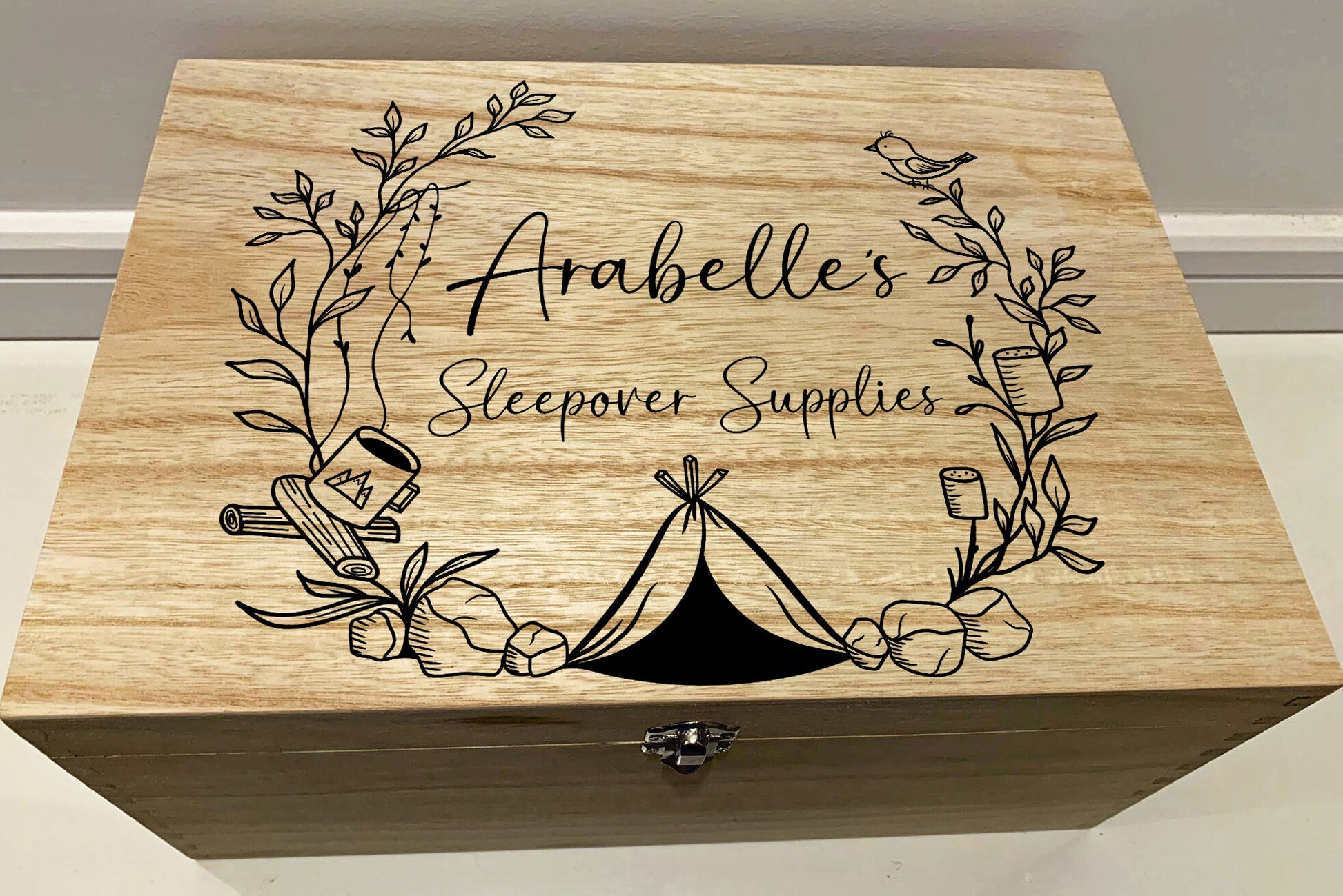 Resplendent Aurora | Personalised Keepsake Box for Sleepovers