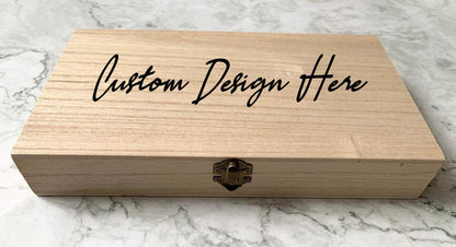 Custom Designed Personalised Engraved DnD Dungeons and Dragons Dice Box with custom design or character - Resplendent Aurora