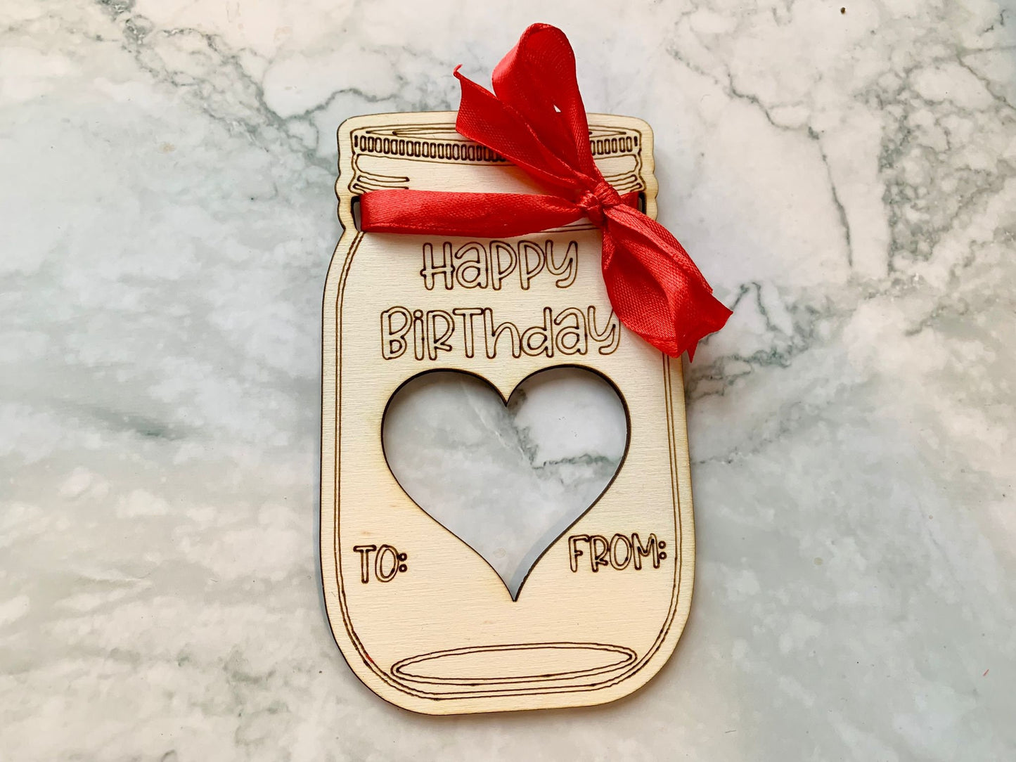 Resplendent Aurora | Personalised Engraved Wooden Valentine's Day Gift, Mason Jar, Date Night Gift, Romantic Gift, Engraved Gift for Chocolates or Biscuits