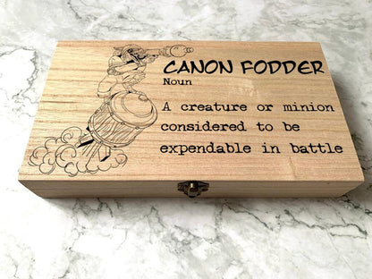 Resplendent Aurora | Personalised Engraved DnD Dungeons and Dragons Kobold Dice Box, Canon Fodder definition, Kobold, Minion, Expendable