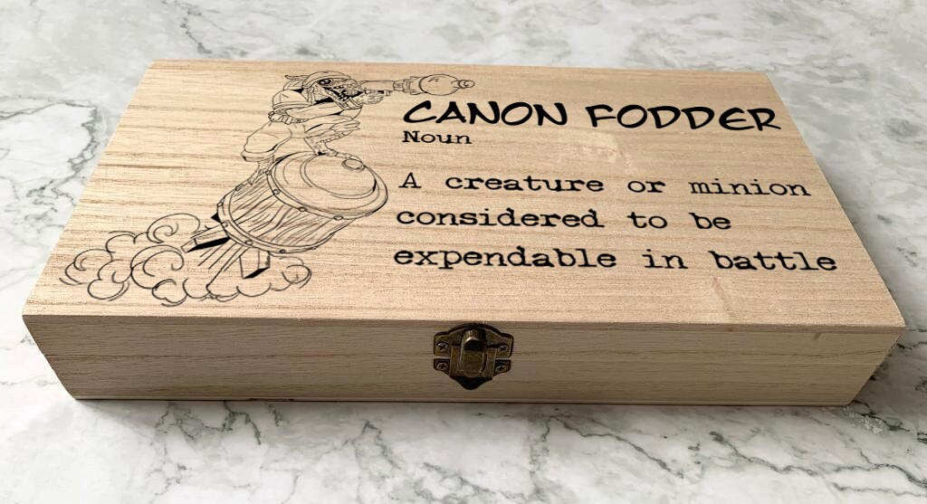 Resplendent Aurora | Personalised Engraved DnD Dungeons and Dragons Kobold Dice Box, Canon Fodder definition, Kobold, Minion, Expendable