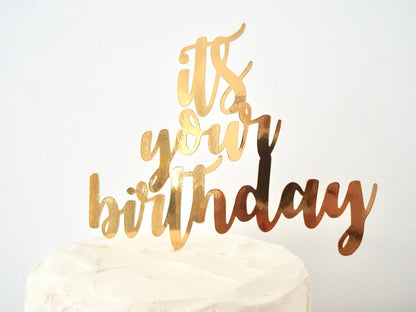 Resplendent Aurora | Its your Birthday cake topper