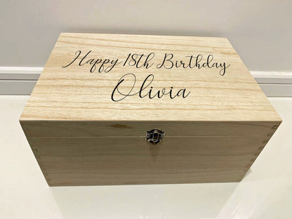 Resplendent Aurora | Personalised Happy Birthday Keepsake Box