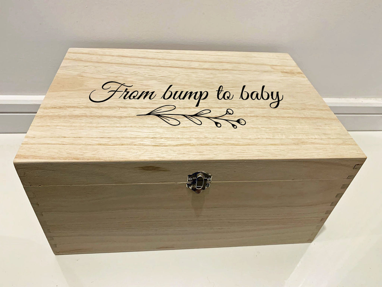 Resplendent Aurora | Personalised Pregnancy Keepsake Box - From Bump to Baby