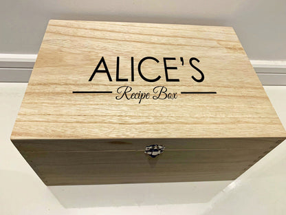 Resplendent Aurora | Personalised Recipe Box