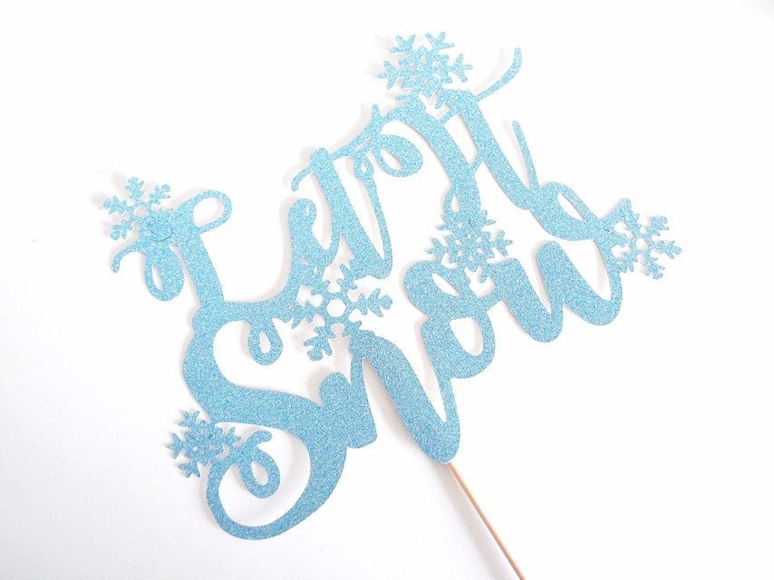 Resplendent Aurora | Let It Snow Christmas Cake topper