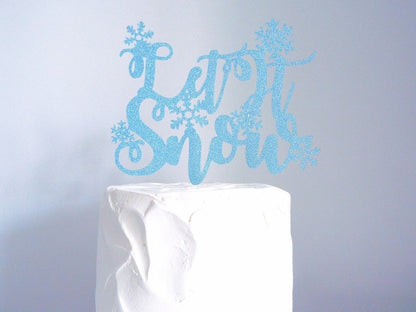 Resplendent Aurora | Let It Snow Christmas Cake topper