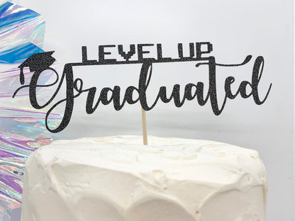 Resplendent Aurora | Level Up Graduated Graduation cake topper