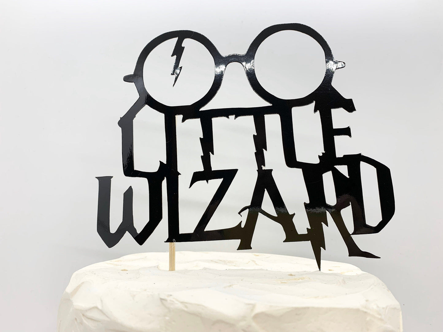 Resplendent Aurora | Little Witch or Wizard Baby Cake Topper