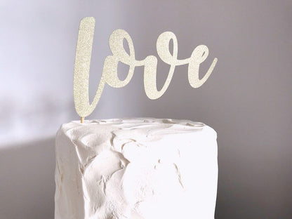 Resplendent Aurora | Love Wedding Cake Topper