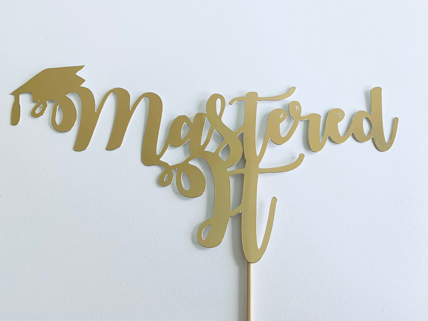 Resplendent Aurora | Mastered It Masters Degree Graduation cake topper