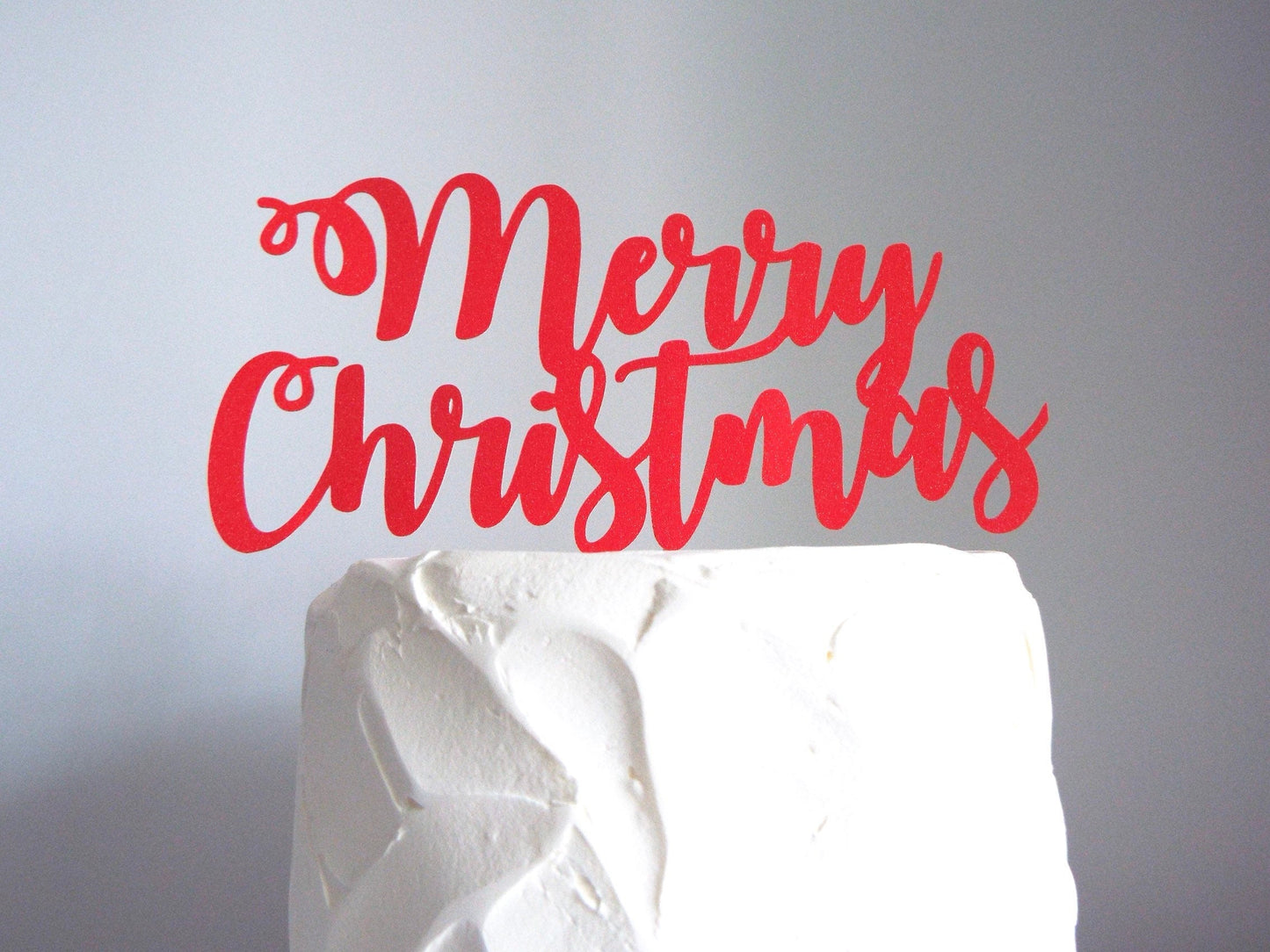 Resplendent Aurora | Merry Christmas Cake topper