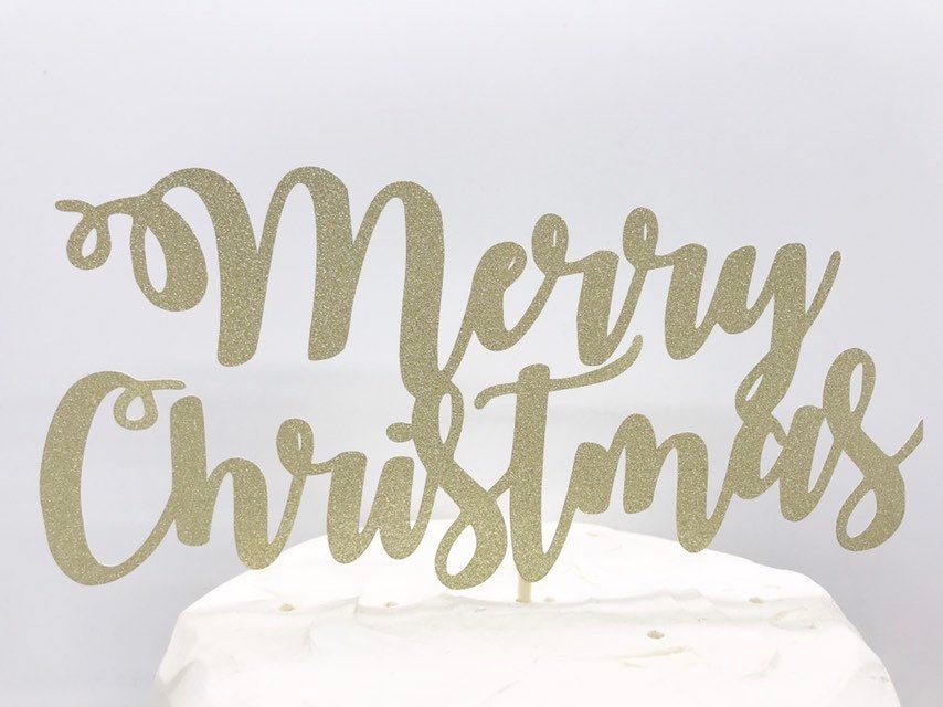 Resplendent Aurora | Merry Christmas Cake topper