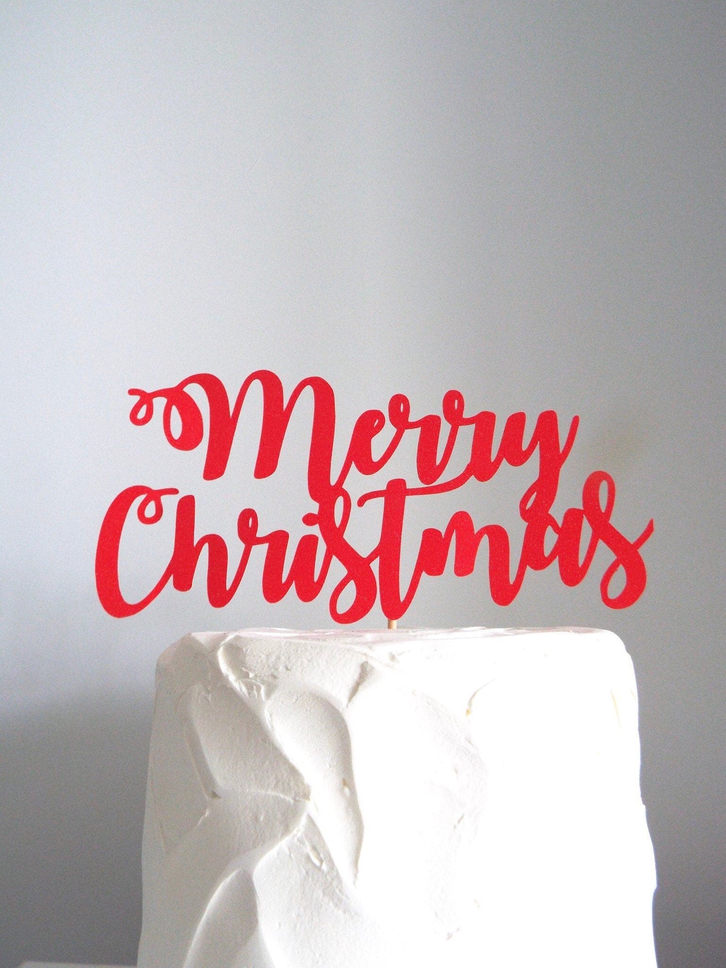 Resplendent Aurora | Merry Christmas Cake topper