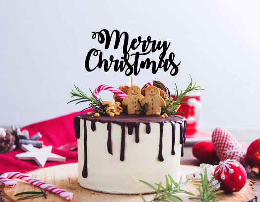 Resplendent Aurora | Merry Christmas Cake topper