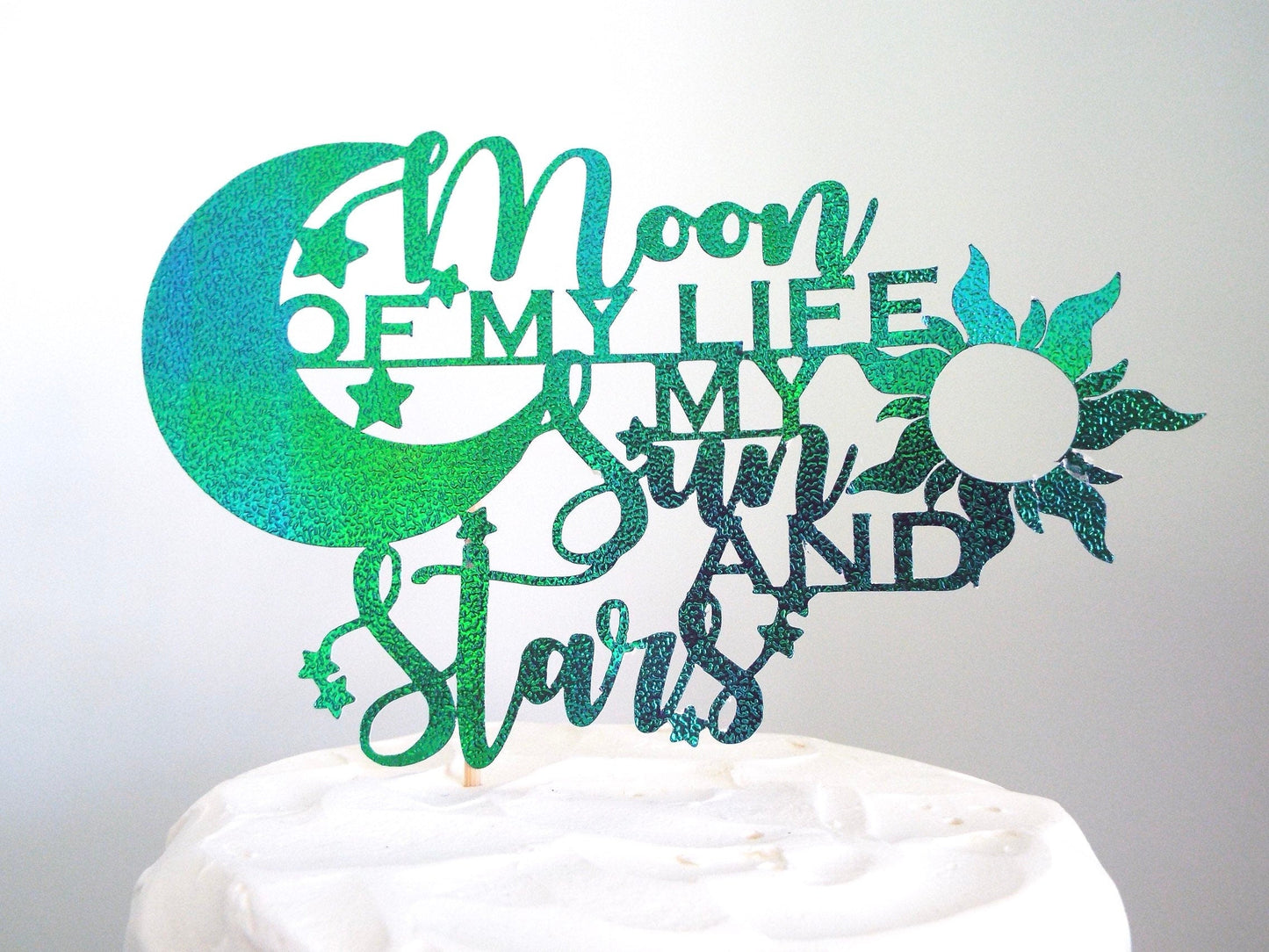 Resplendent Aurora | Moon of my Life Wedding Cake Topper