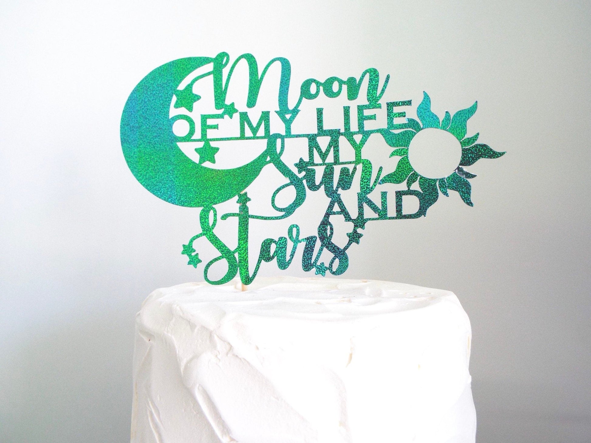 Resplendent Aurora | Moon of my Life Wedding Cake Topper