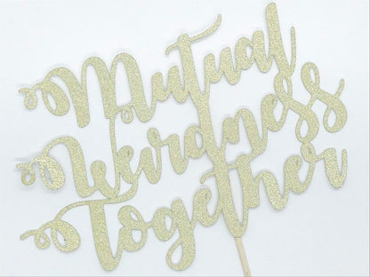 Resplendent Aurora | Mutual Weirdness Together Wedding Cake Topper