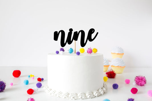 Resplendent Aurora | Nine Age Ninth 9th Birthday Cake Topper