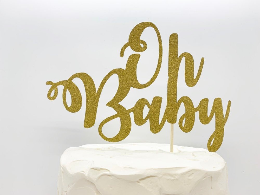 Resplendent Aurora | Oh Baby baby shower cake topper