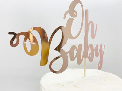 Resplendent Aurora | Oh Baby baby shower cake topper