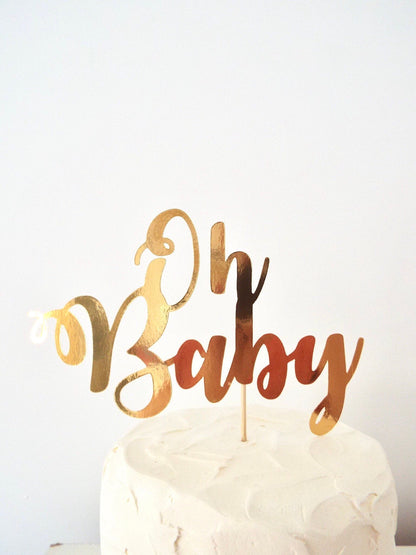 Resplendent Aurora | Oh Baby baby shower cake topper