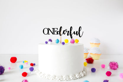 Resplendent Aurora | ONEderful Age One First Birthday Cake Topper