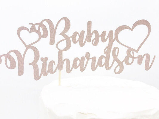 Resplendent Aurora | Personalised Baby Name cake topper